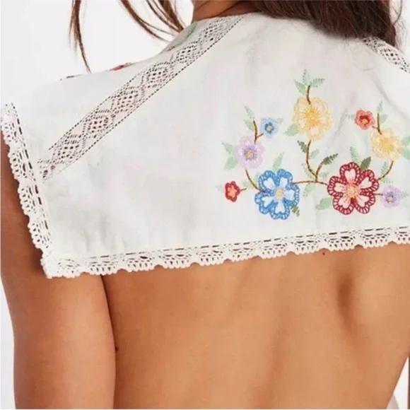 Free People Willow Embroidered Mini Dress - Picture 3 of 11